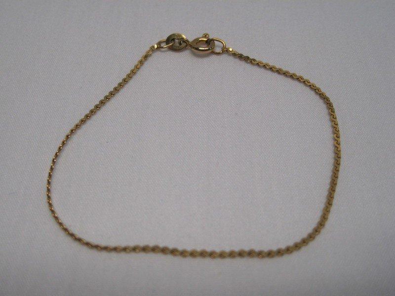 10kt 7" Gold Bracelet