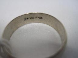 Uncas Mfg.Co. Providence Rhode Island Sterling Band Ring