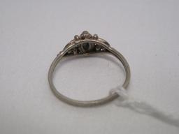 Vintage Sterling Ring w/ Blue Stone
