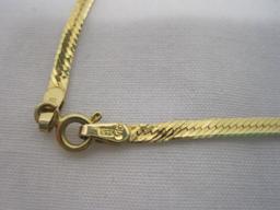 18" Herringbone 14k Gold Chain
