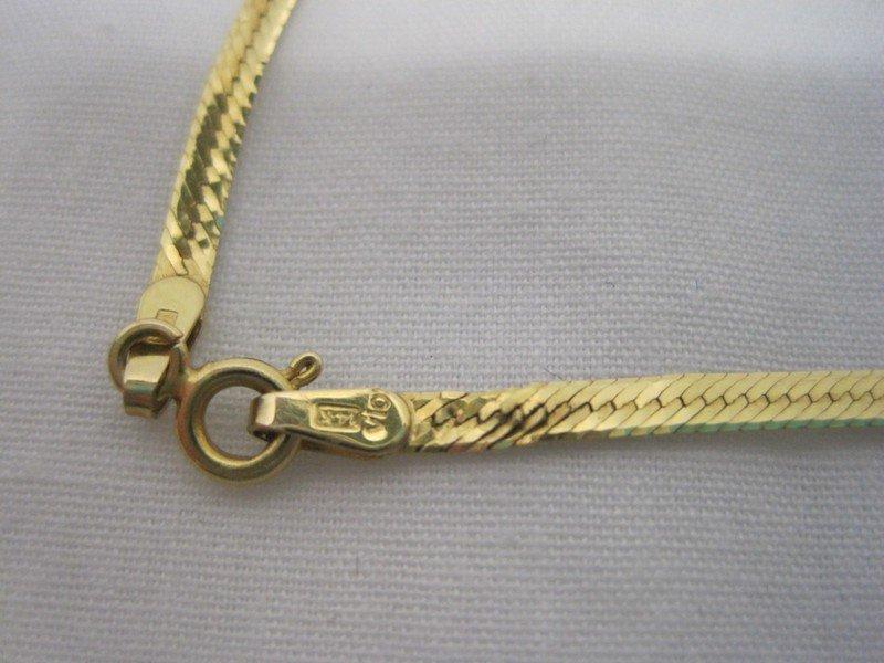 18" Herringbone 14k Gold Chain