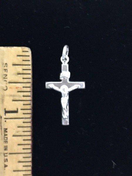 Sterling Silver Crucifix Jesus on The Cross Pendant