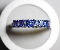 Sterling Silver Tanzanite Violet Ring