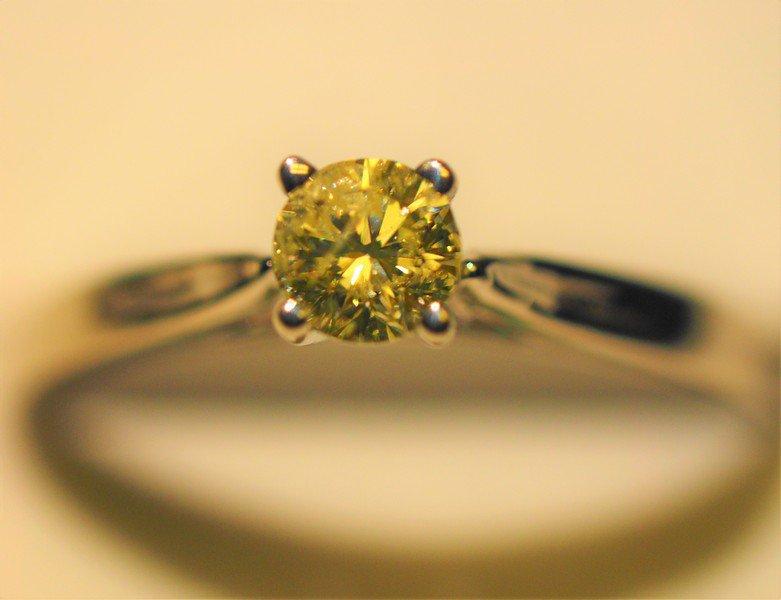 10kt White Gold Diamond 0.20ct Round Brillint Ring