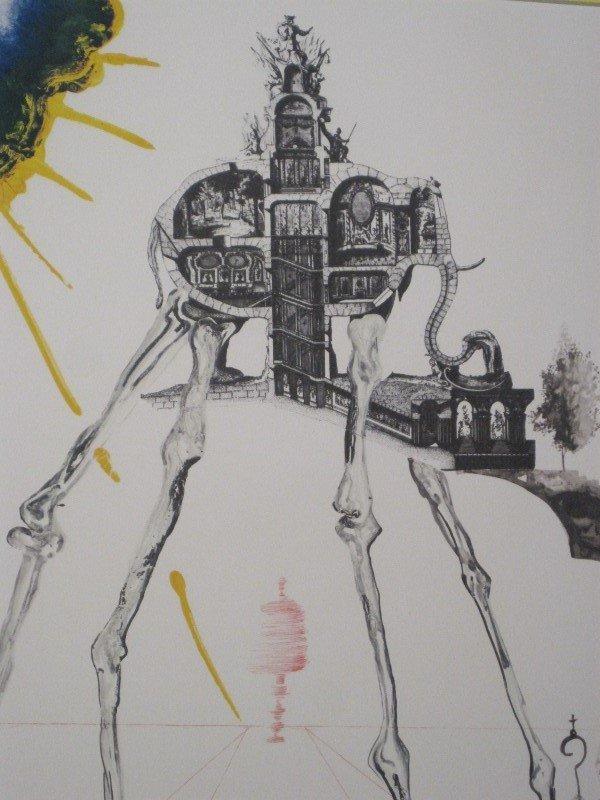 "Space Elephant" Artist Signed Salvador Dali