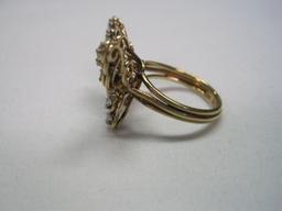 14kt. Yellow-Gold Diamond Butterfly Ring