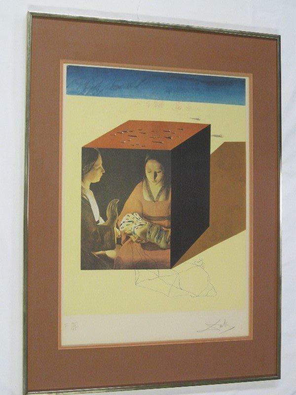 "Caring For A Surrealistic Watch" Artist Signed Salvador Dali