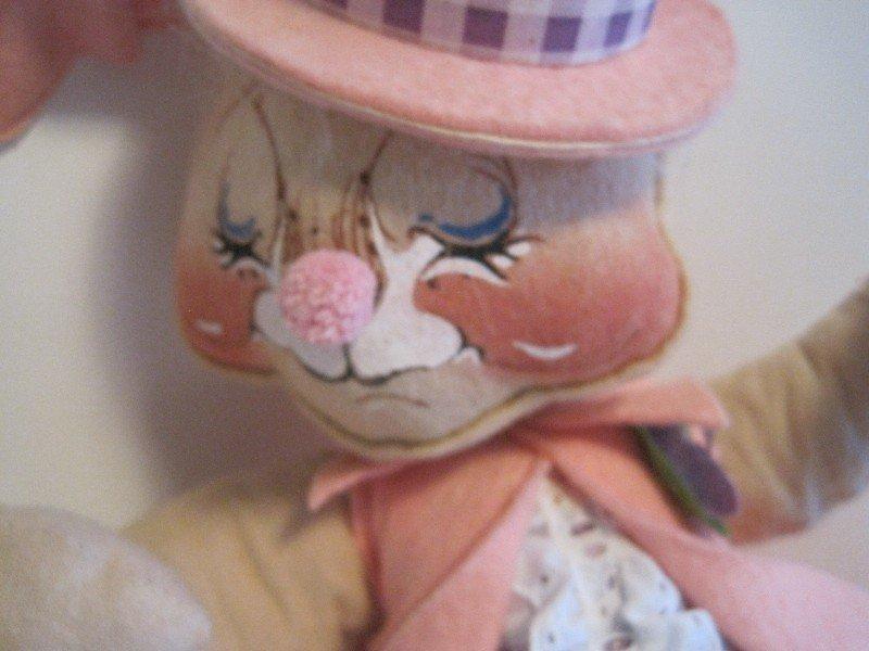 Pair - Annalee Easter Bunny Rabbit Doll Ready For Easter Parade