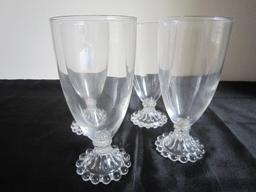 4 Imperial Candlewick Water/Wine Goblets