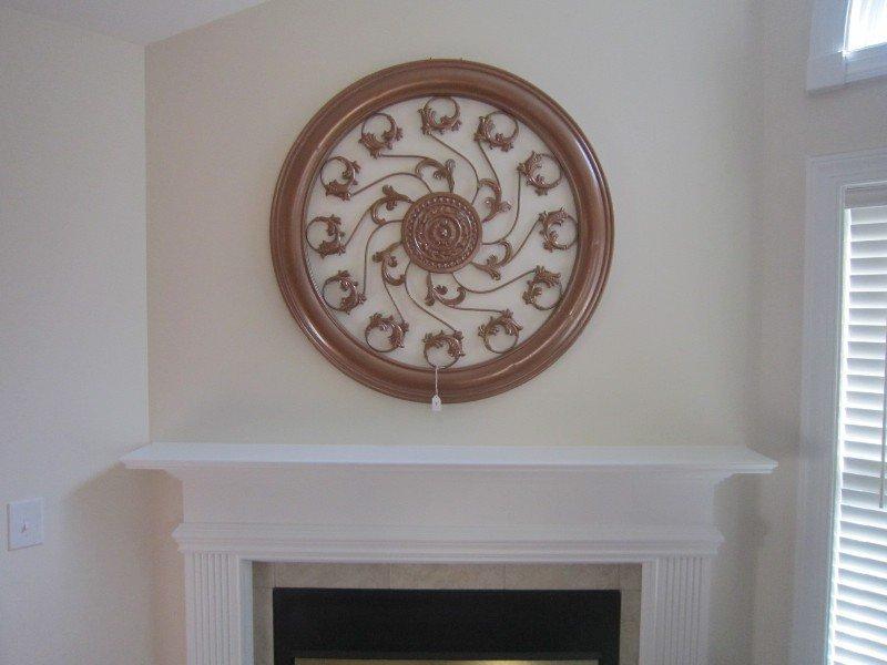 Metal Ornate/Floral Motif Circular Wall Art