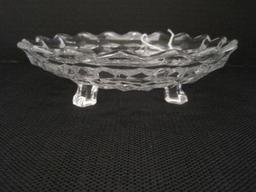 Fostoria American Pattern Crystal Footed Bon-Bon Dish