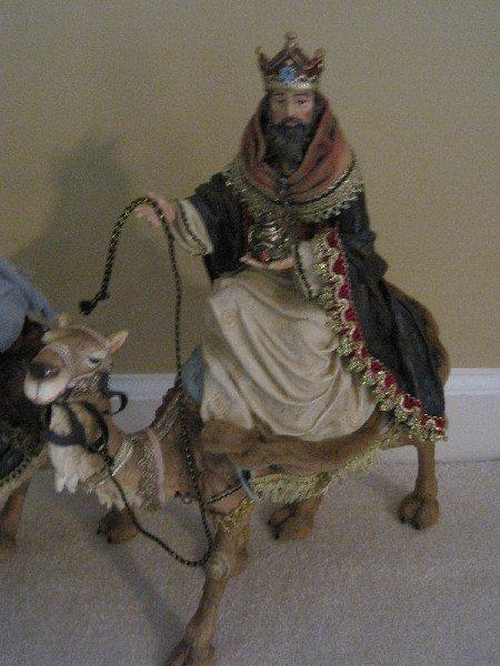 3 Wise Men on Camels Molded Figures