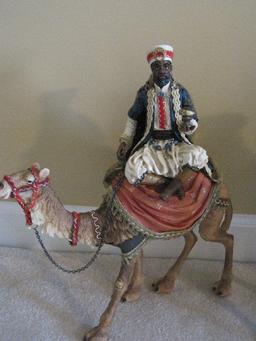 3 Wise Men on Camels Molded Figures