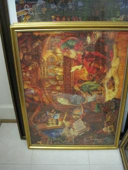 5 Framed Christmas Puzzles