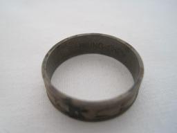 Lot - Clark & Coombs Mfg.Co. Sterling Band Embossed w/ Hearts