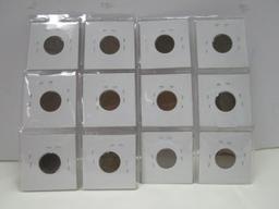 12 Wheat Pennies