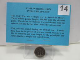 Civil War 1862 Indian Head Cent