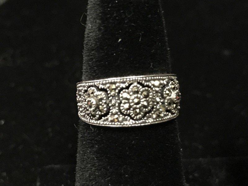 Sterling Silver Marcasite Ring