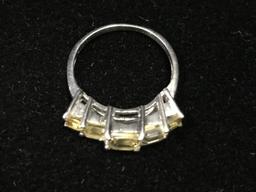 Sterling Silver Citrine Ring