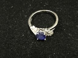 Sterling Silver Sapphire Ring