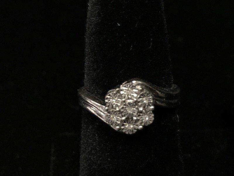 Sterling Silver Diamond Ring