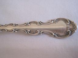 8 Gorham Sterling Strasbourg Pattern Scrollwork & Plume Design Silverware Salad Forks