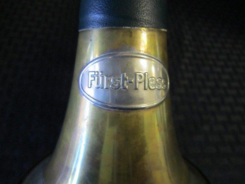 Fürst-Pless Brass Hunting Horn w/ Leather Strap & Chain