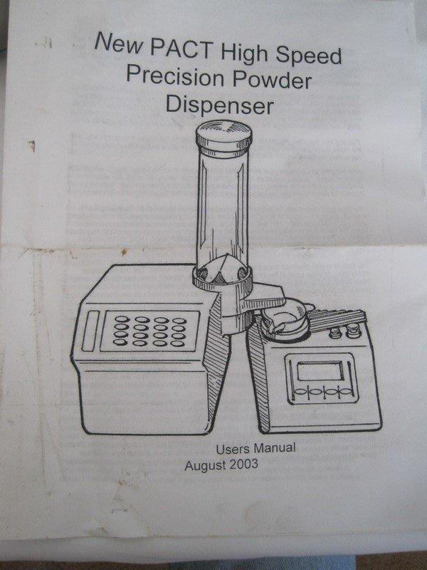 Pact Digital Precision Powder Scale w/ Pact High Speed Precision Powder Dispenser & Weights