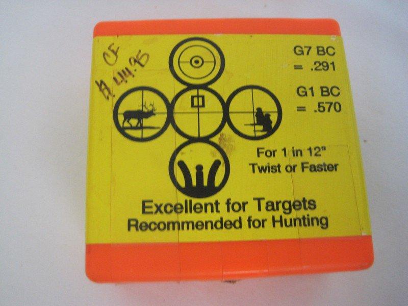 75 Count Berger VLD Hunting 30 cal  190 Grain for 1 in 12" Twist or Faster