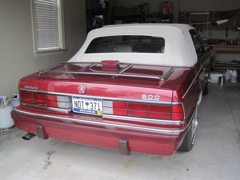 1986 Dodge 600 Soft Top Convertible 2 Door Automatic -  Odometer 03562