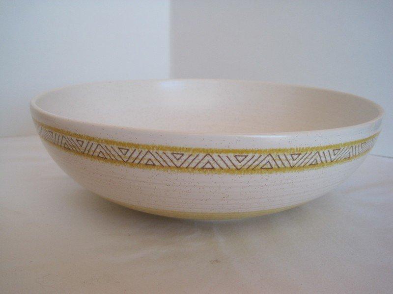 Franciscan Earthenware Hacienda Gold Pattern Sauce/Gravy Boat, 9" Round Vegetable Bowl