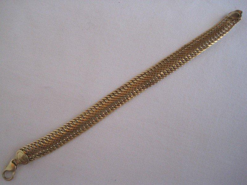 Stamped 14kt Italy Snake Style Bracelet