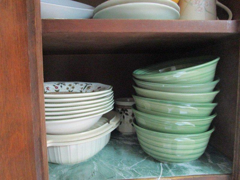 Shelf Lot - Bowls, Plates, Cups, Etc.