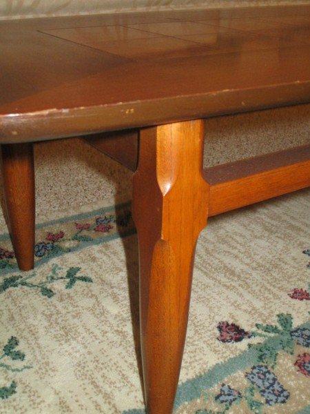 Mid-Century Modern Lane Walnut/Burlwood Coffee Table