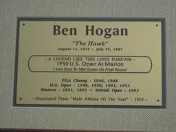 Ben Hogan "The Hawk" Autopen Signed Photograph Monogrammed #2 Golf Ball