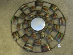 Contemporary Design Round Wall Convex Center Mirror