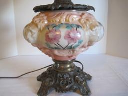 Victorian Era Style Gone w/ The Wind Lamp Parlor Lion's Head