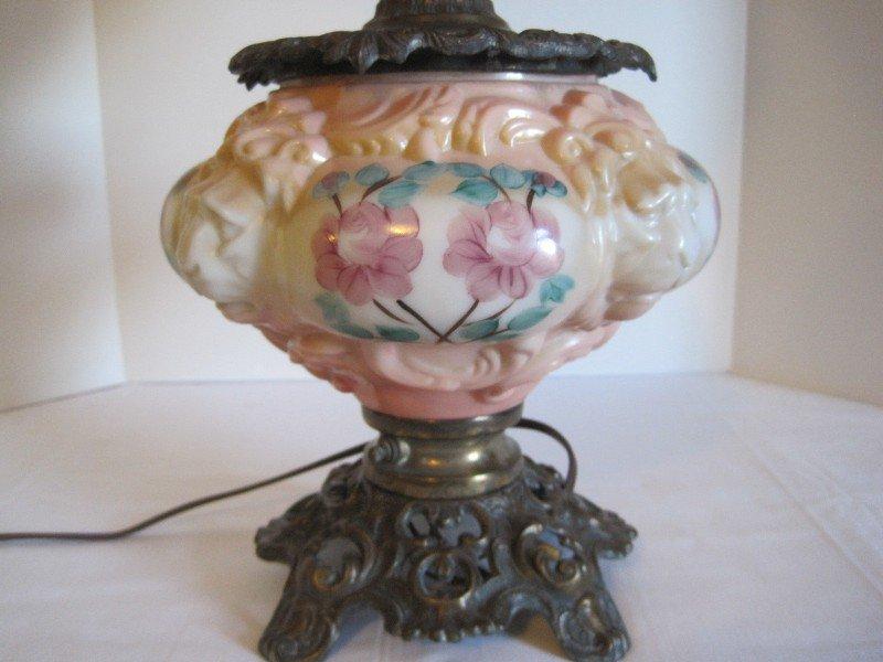 Victorian Era Style Gone w/ The Wind Lamp Parlor Lion's Head