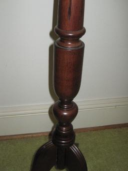 Bombay Co. Mahogany Pedestal Plant Stand on Tripod Base