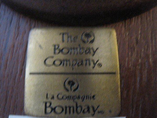 Bombay Co. Mahogany Pedestal Plant Stand on Tripod Base