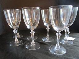 7 wine Goblets on Vase-Style Stem