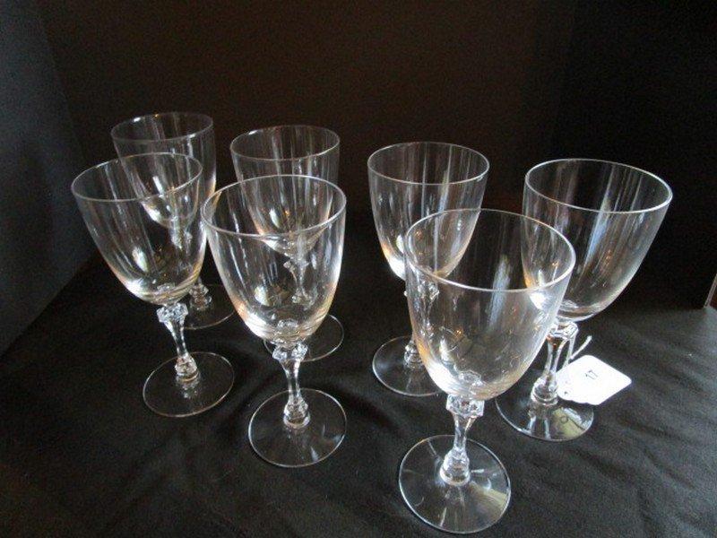 7 wine Goblets on Vase-Style Stem