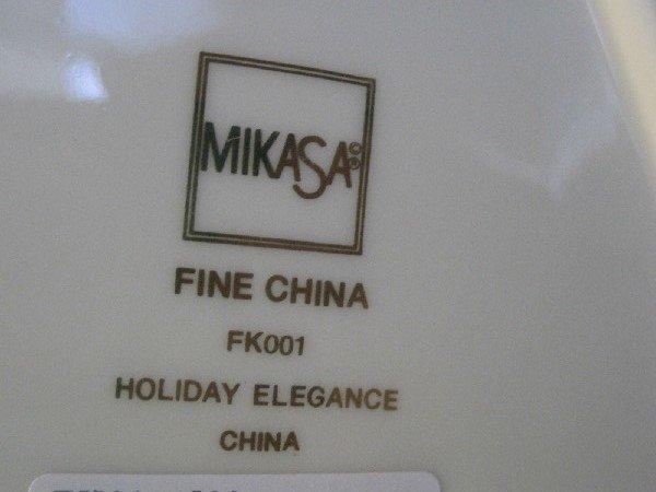 Mikasa Holiday Elegance Fine China Tree Dish Holly & Horn Design