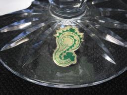 Waterford Crystal Glandore Pattern Round Compote Criss-Cross & Laurel Motif