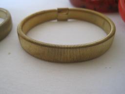 Lot - Misc. Bangle, Gold Tone Expansion & Other Bracelets