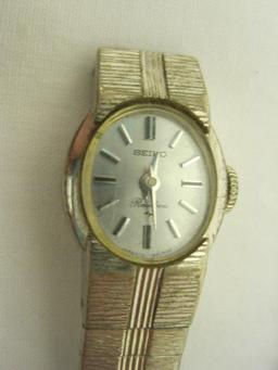 Lot - Ladies Wrist Watches, 2 Seiko Rainbow, Acqua Indiglo, Seiko & Other