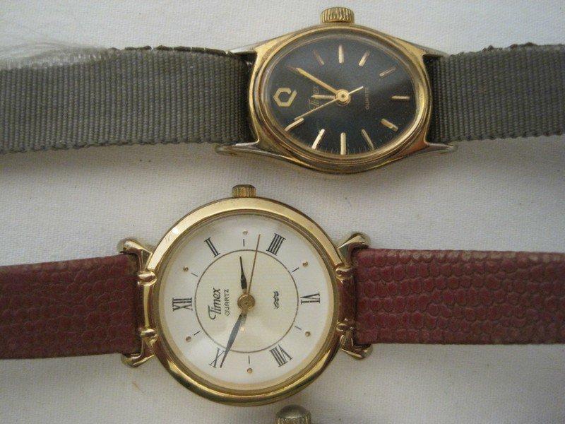 Lot - 7 Ladies Wrist Watches Star Lite, 5 Timex & Guess