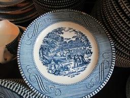 Currier & Ives Ceramic Underglaze Print by Royal Dinnerware