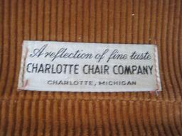 Charlotte Chair Co. French Bergere Style Curved Back Occasional Chair