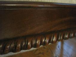 Elegant Mahogany Chippendale Style Settee w/ Intricate Carved Splats & Scalloped Shell